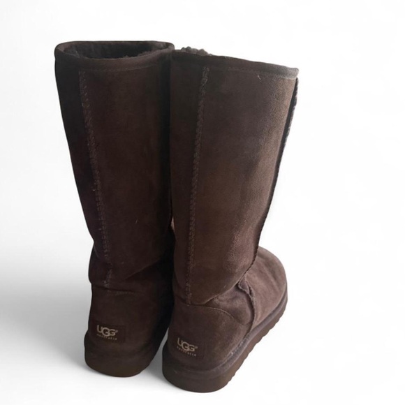 Chocolate Brown Tall Ugg Boots - Picture 3 of 9